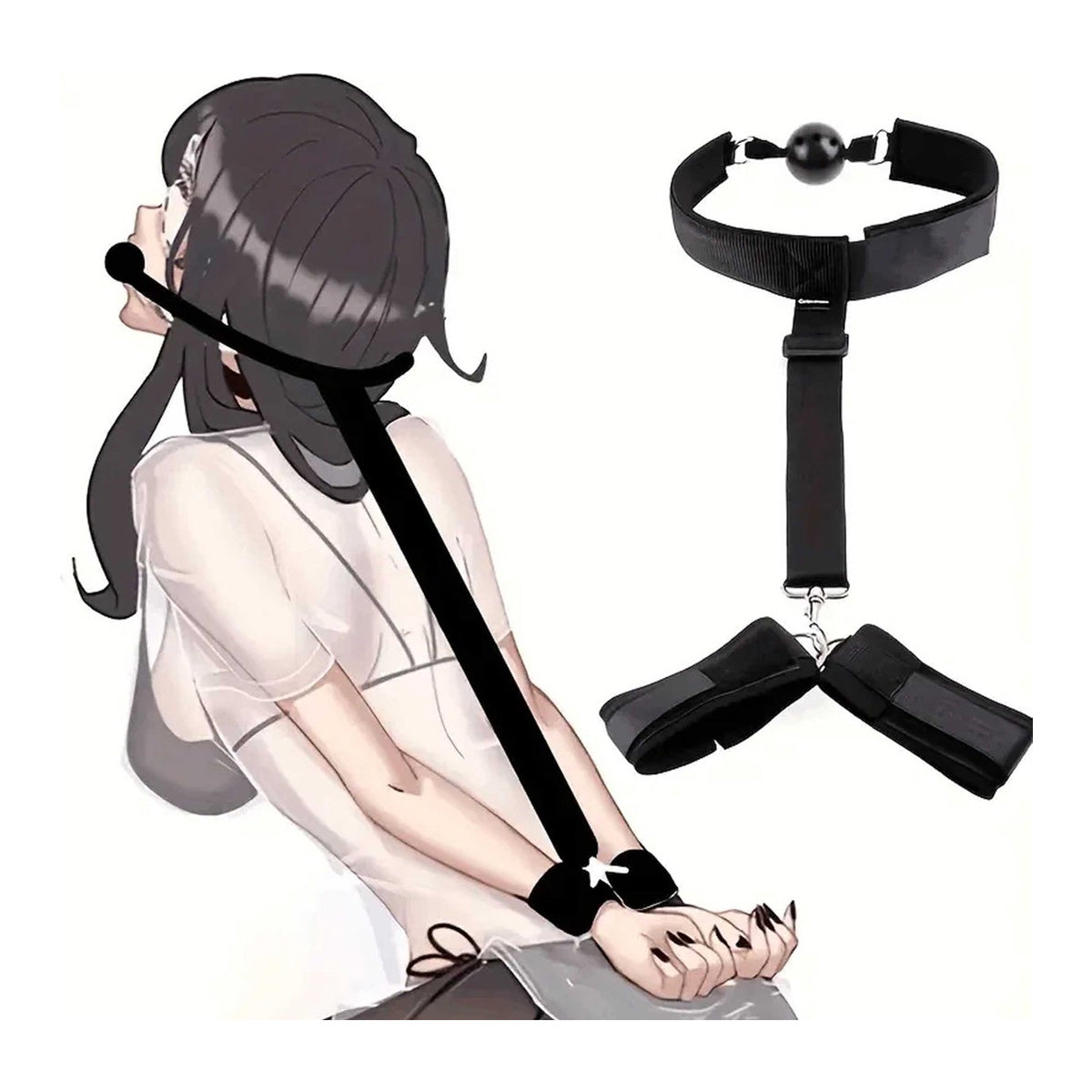 Handboeien met Gag Bal