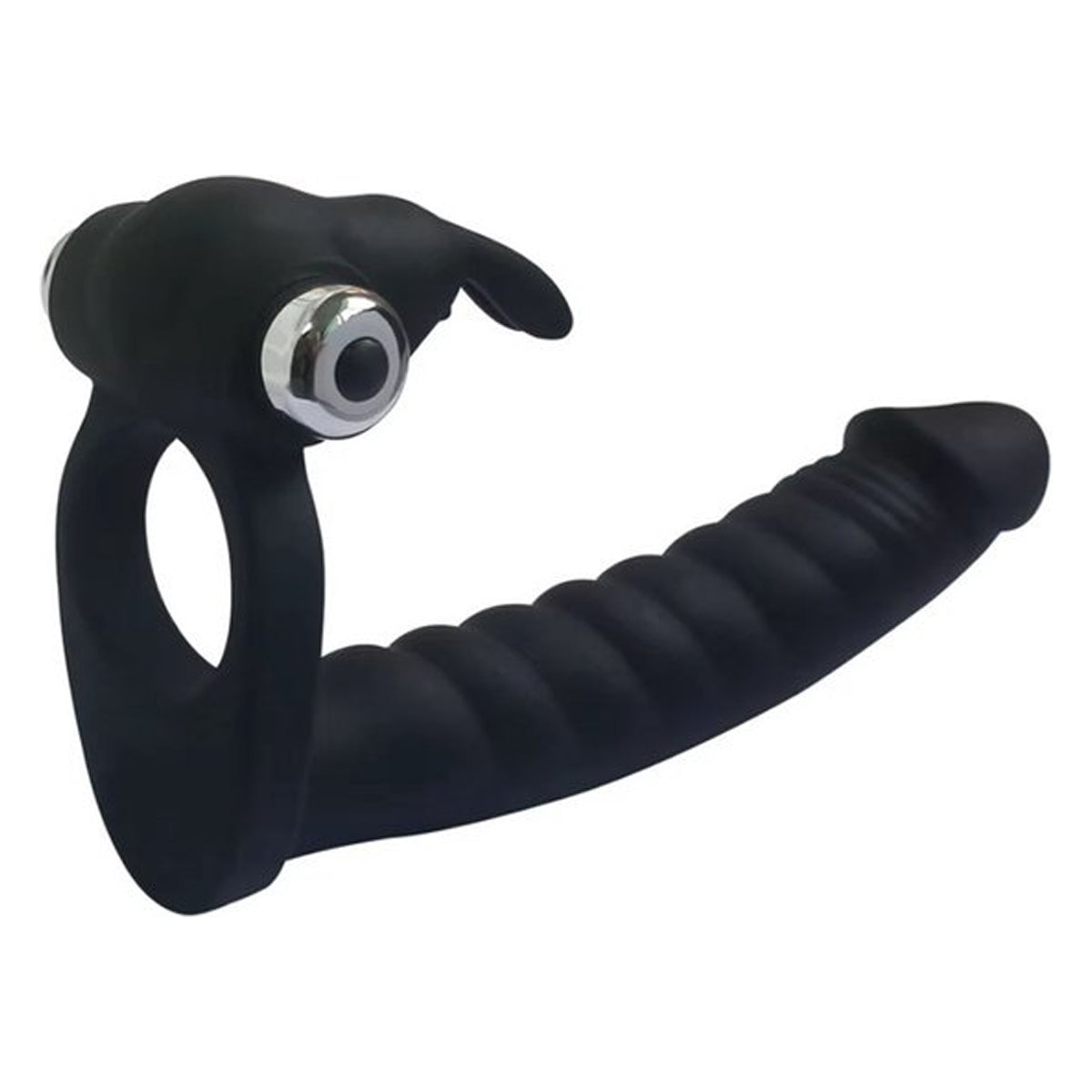 Strap-on dubbele penetratie vibrator