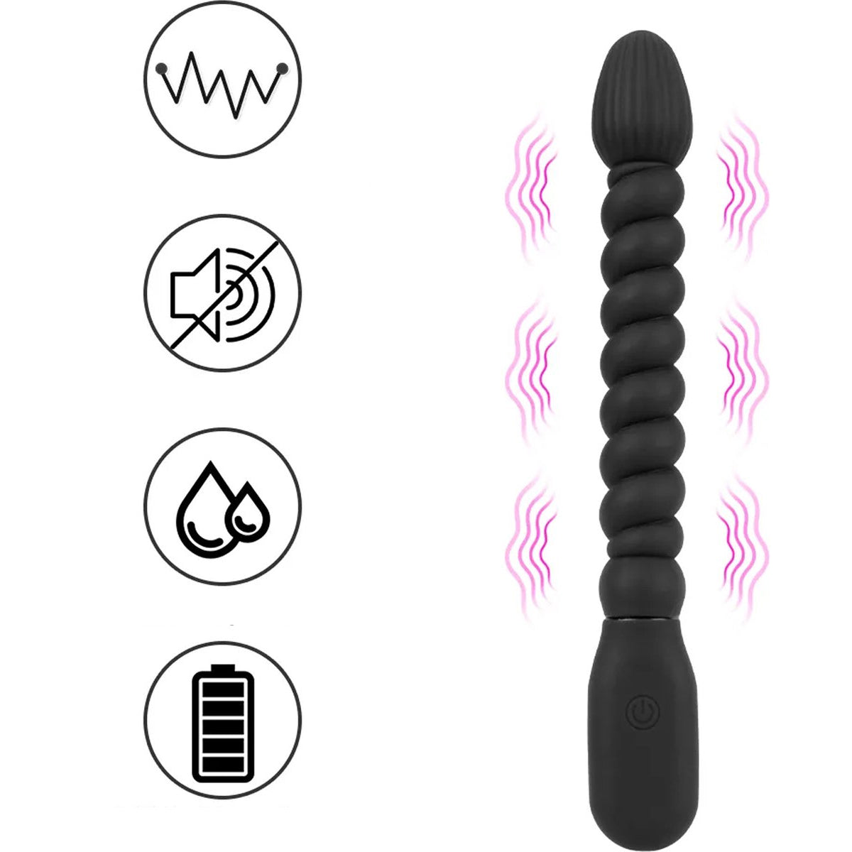 Gedraaide anale vibrator