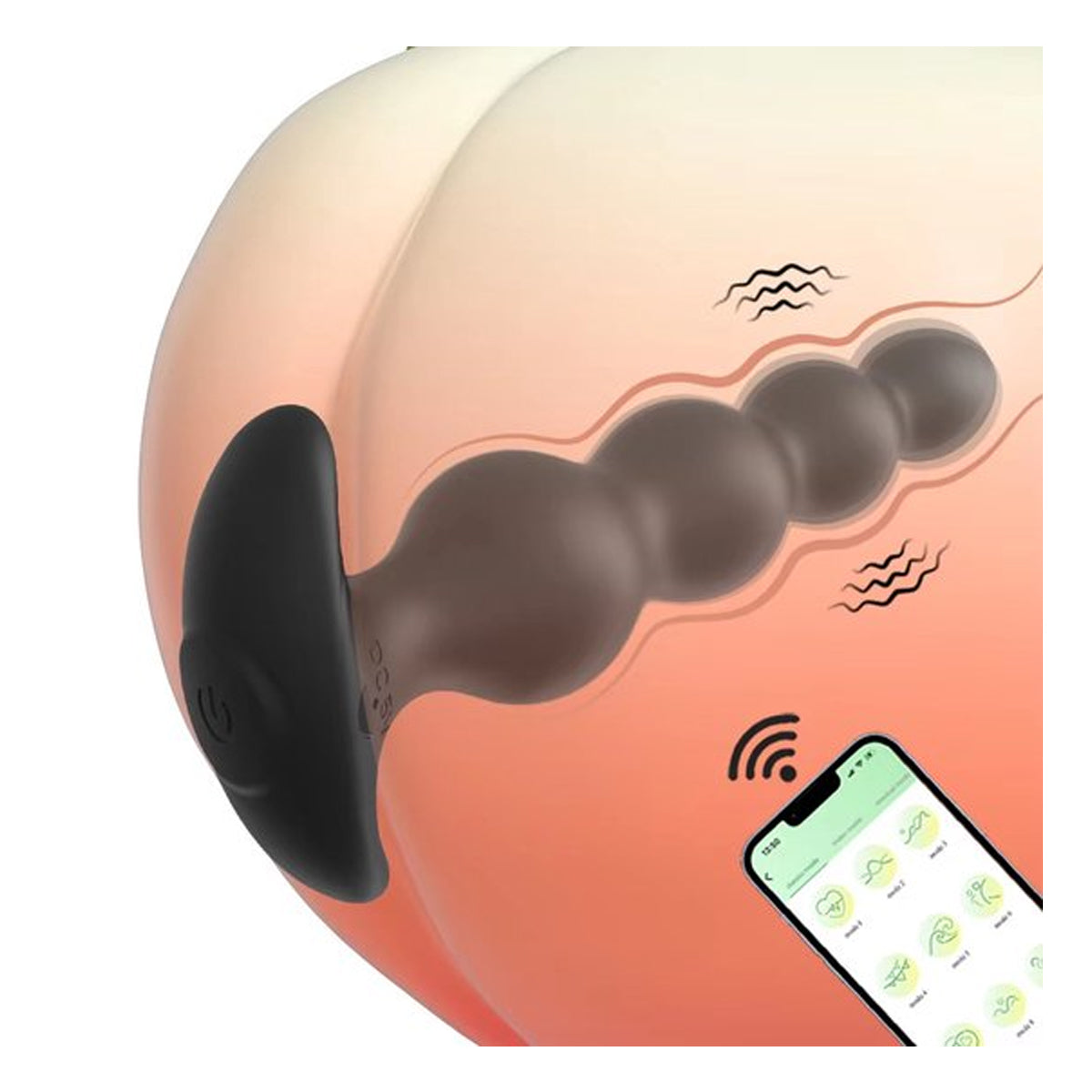 Flexibele Anale Kralen Vibrator