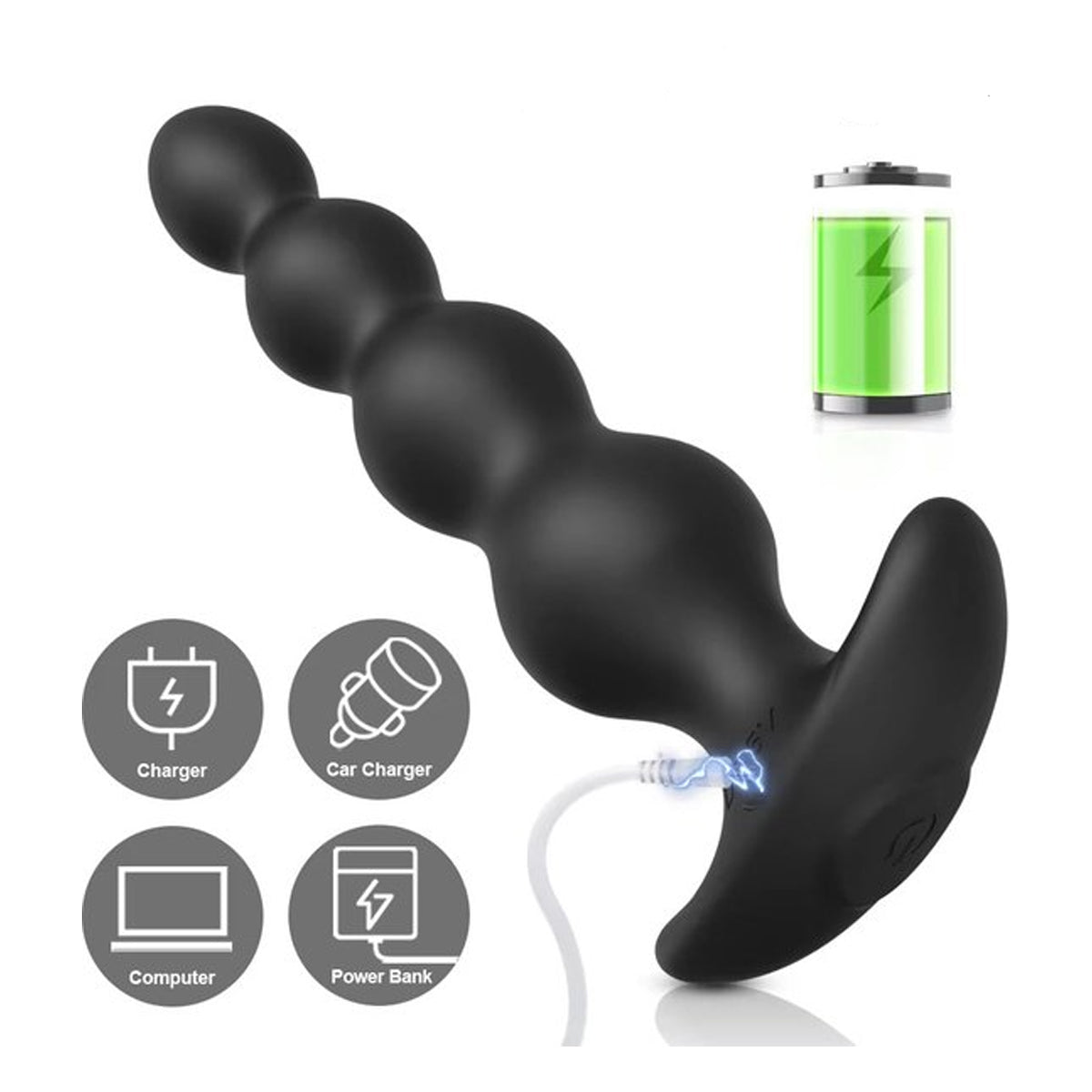 Flexibele Anale Kralen Vibrator