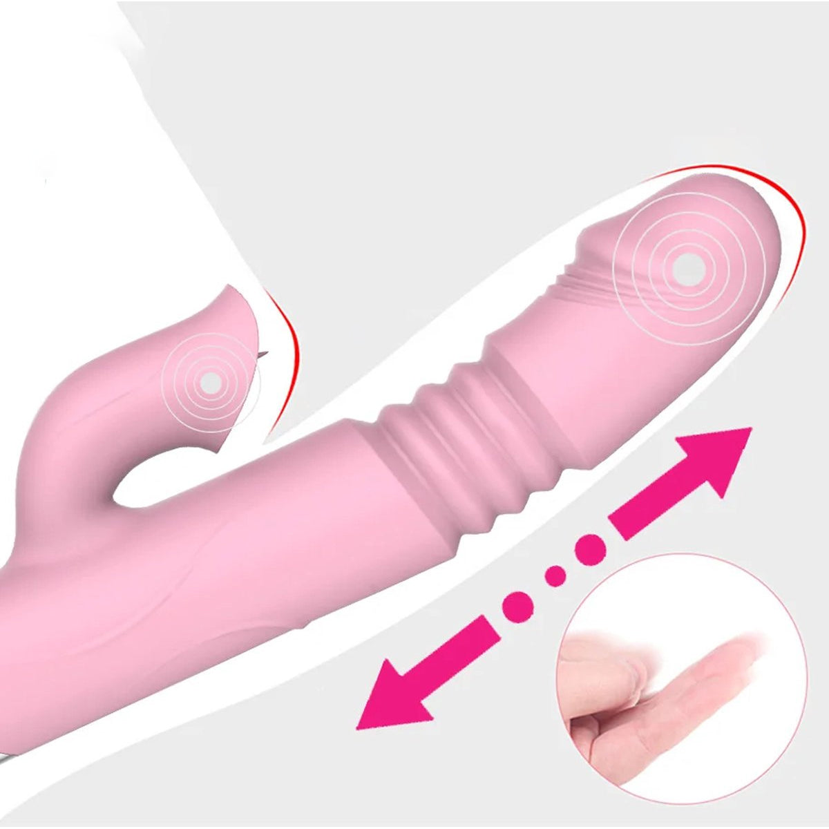 Double stimulating vibrator
