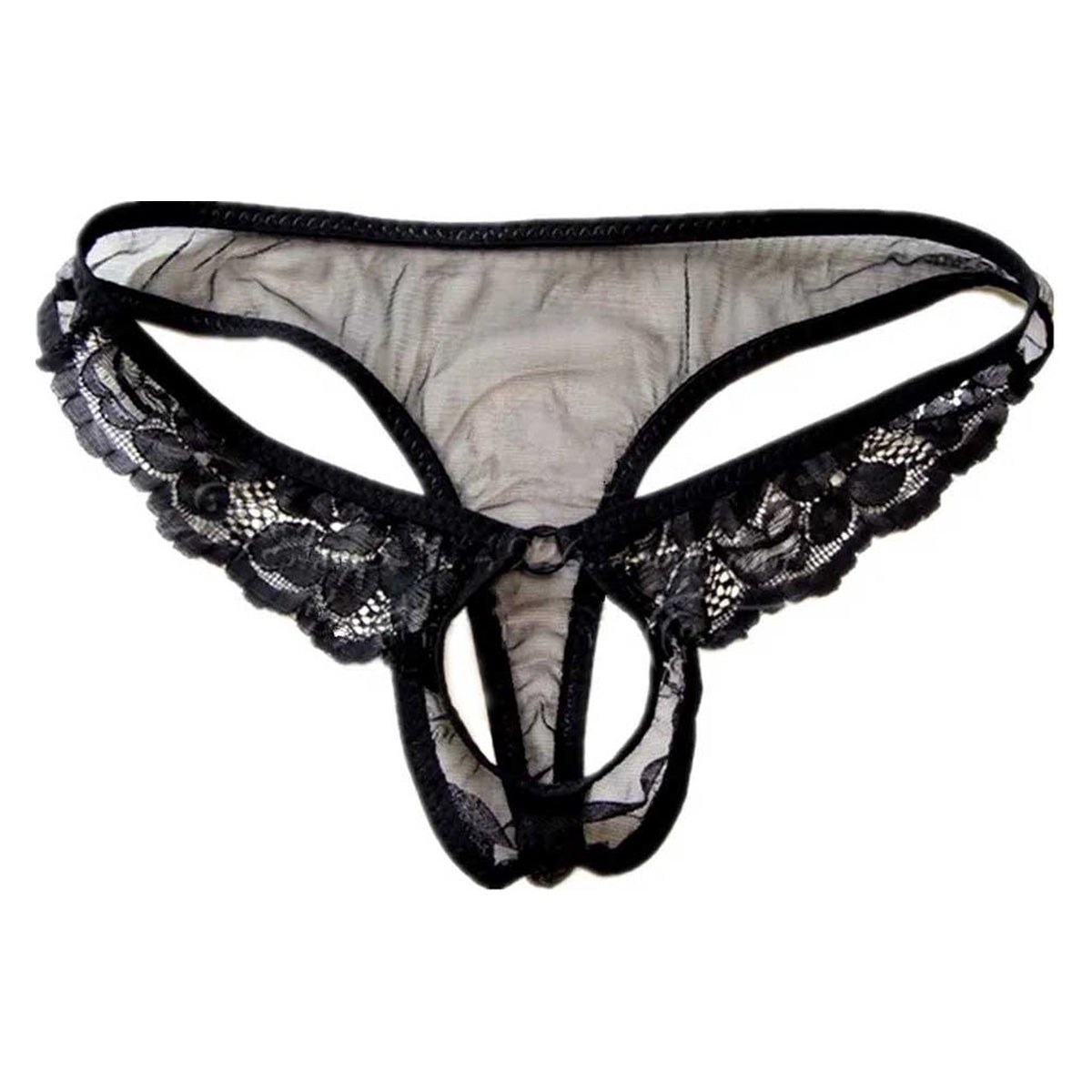 Mannen string open kruis
