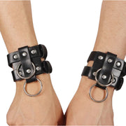 Leather Wrist Bondage 2 Pieces