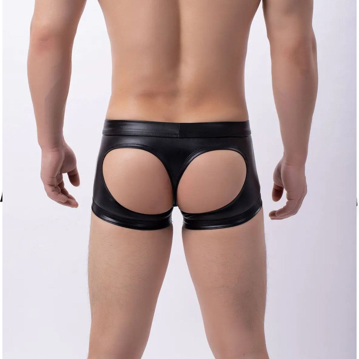 PU Lederen Slip met Open Billen