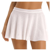 Transparante Witte Mini Rok