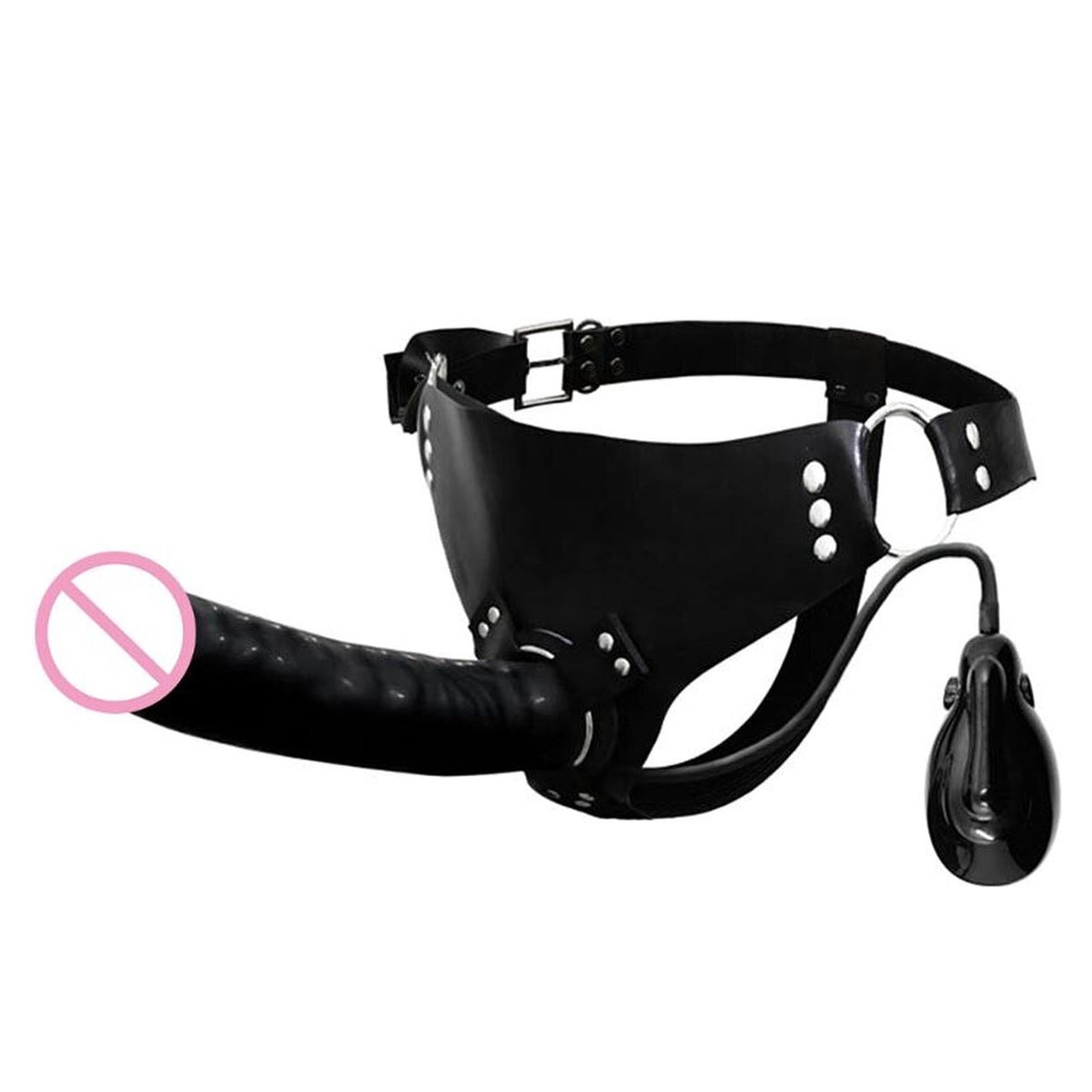 Opblaasbare Vibrerende Strap-on