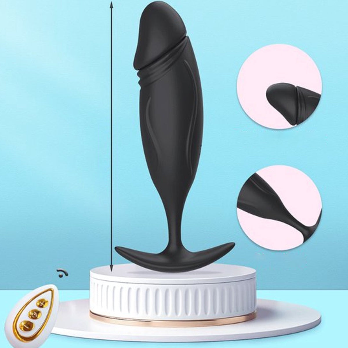 Draagbare vibrator afstandsbediening