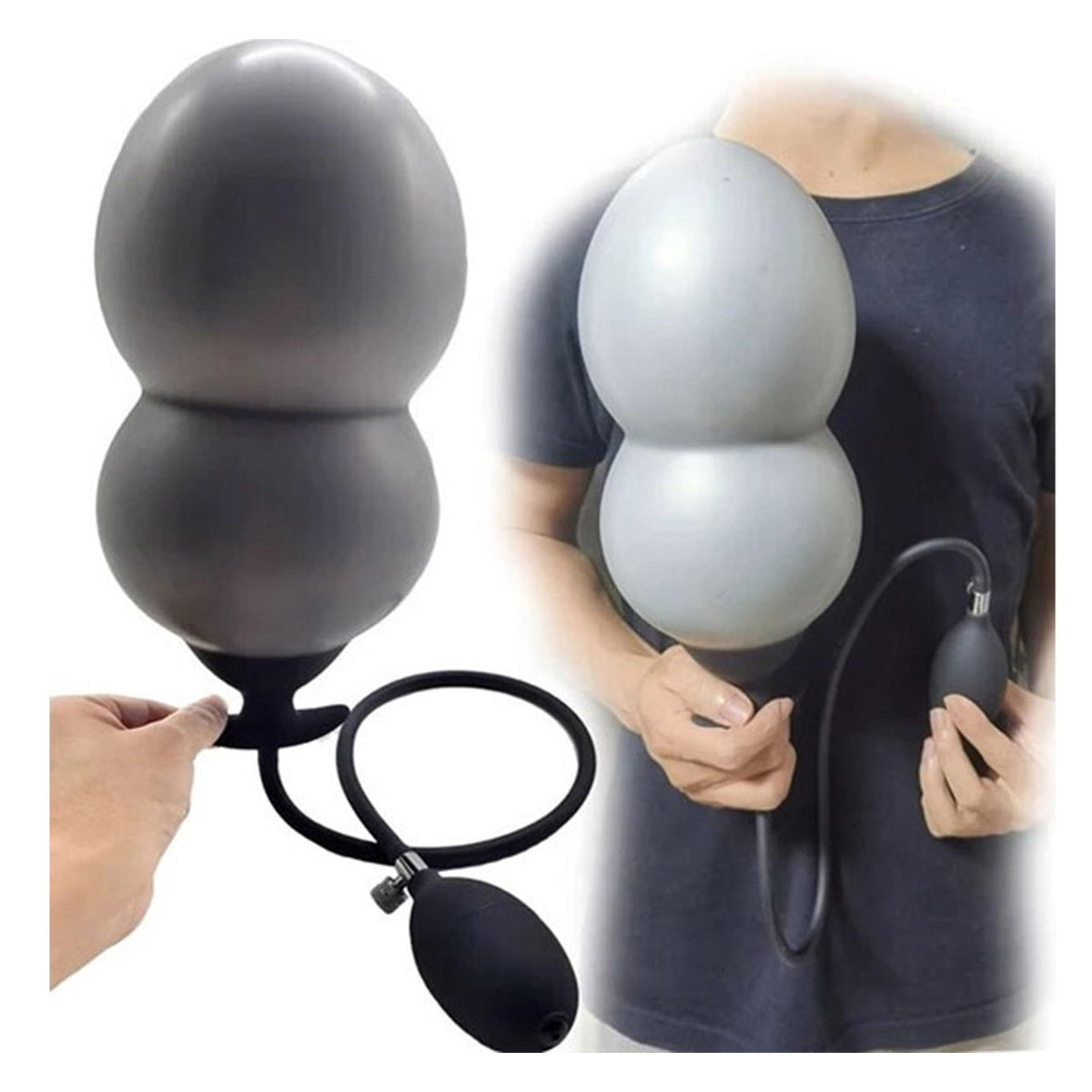 Opblaasbare Buttplug XL