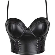 Lederen Corset Top