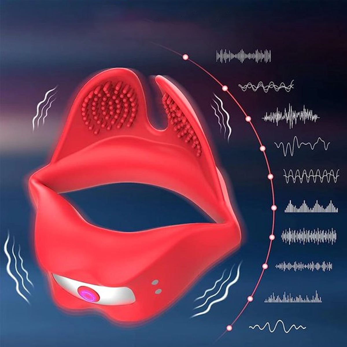 Cockring en scrotum vibrator