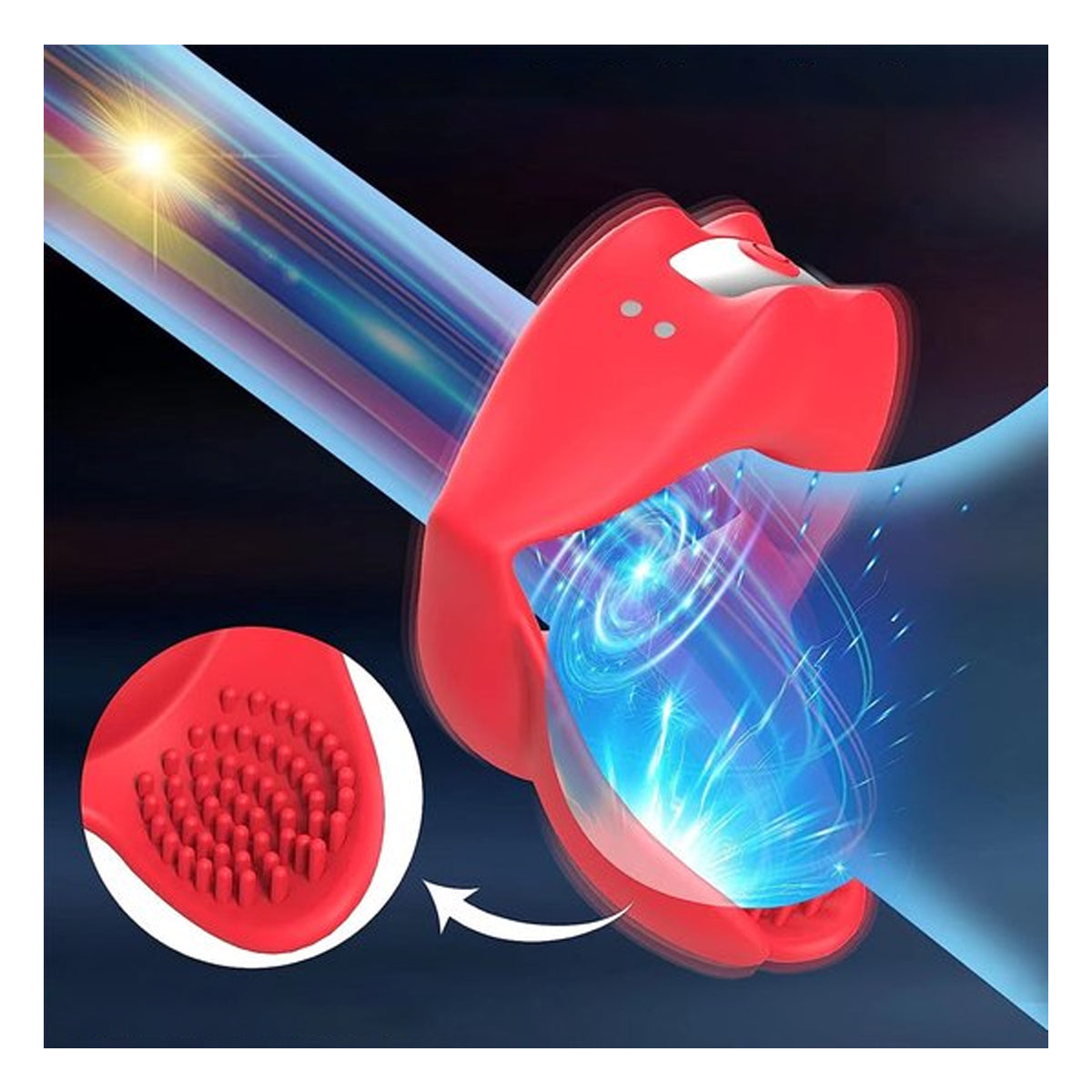 Cockring en scrotum vibrator