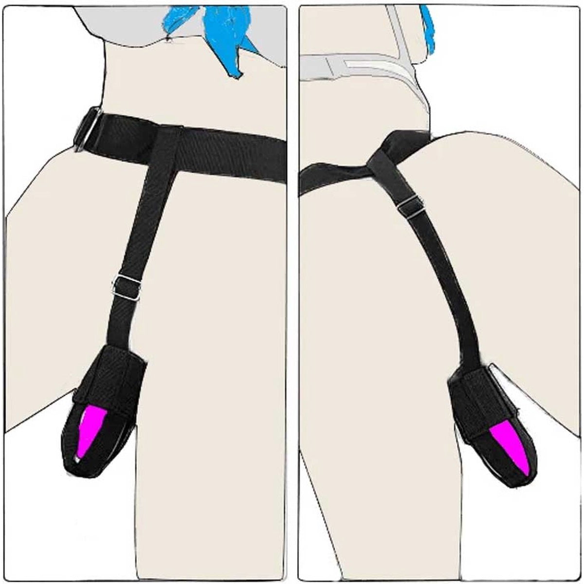 Adjustable vibrator holder