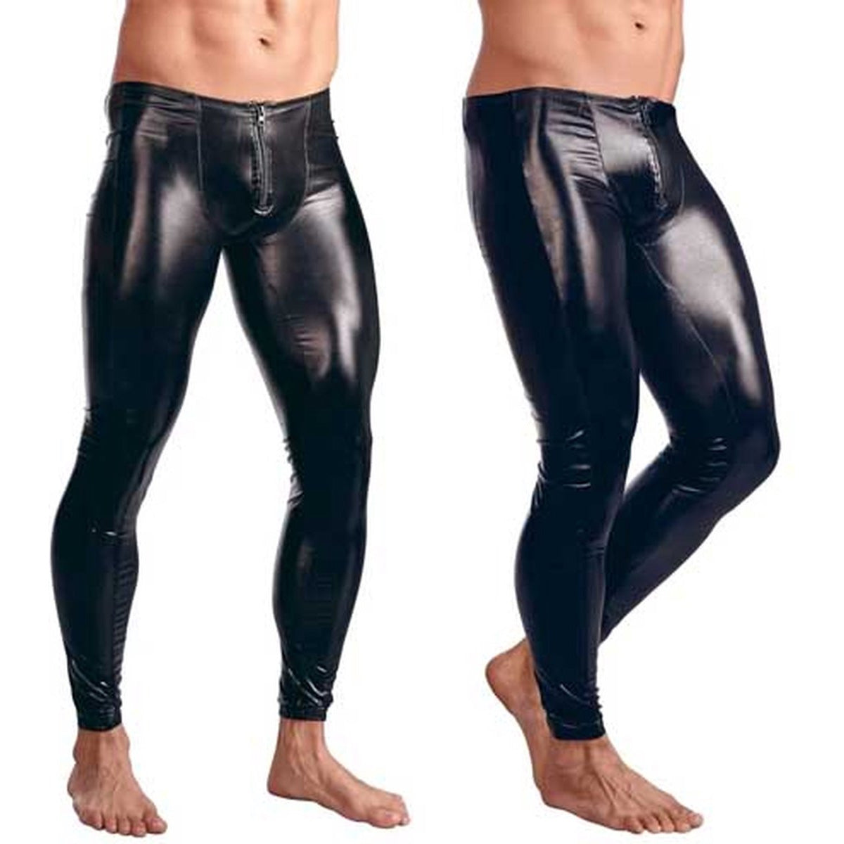 Latex wetlook broek
