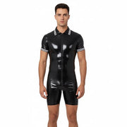 Latex Bodysuit Shorts and Sleeves