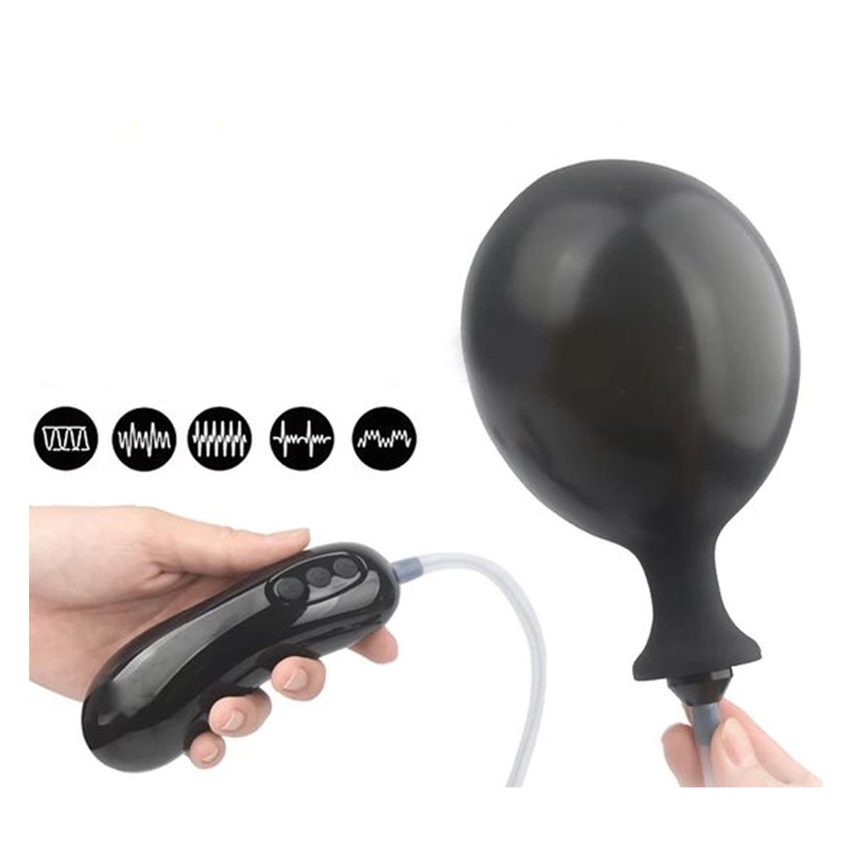 Sterke vibrerende opblaasbare anaalplug