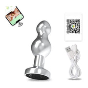 RVS Buttplug Vibrator Telefoon Bestuurbaar