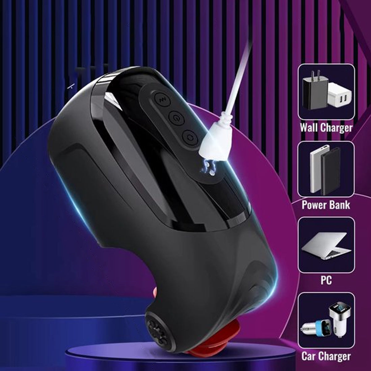 Masturbator met extreme Eikel Stimulator functie