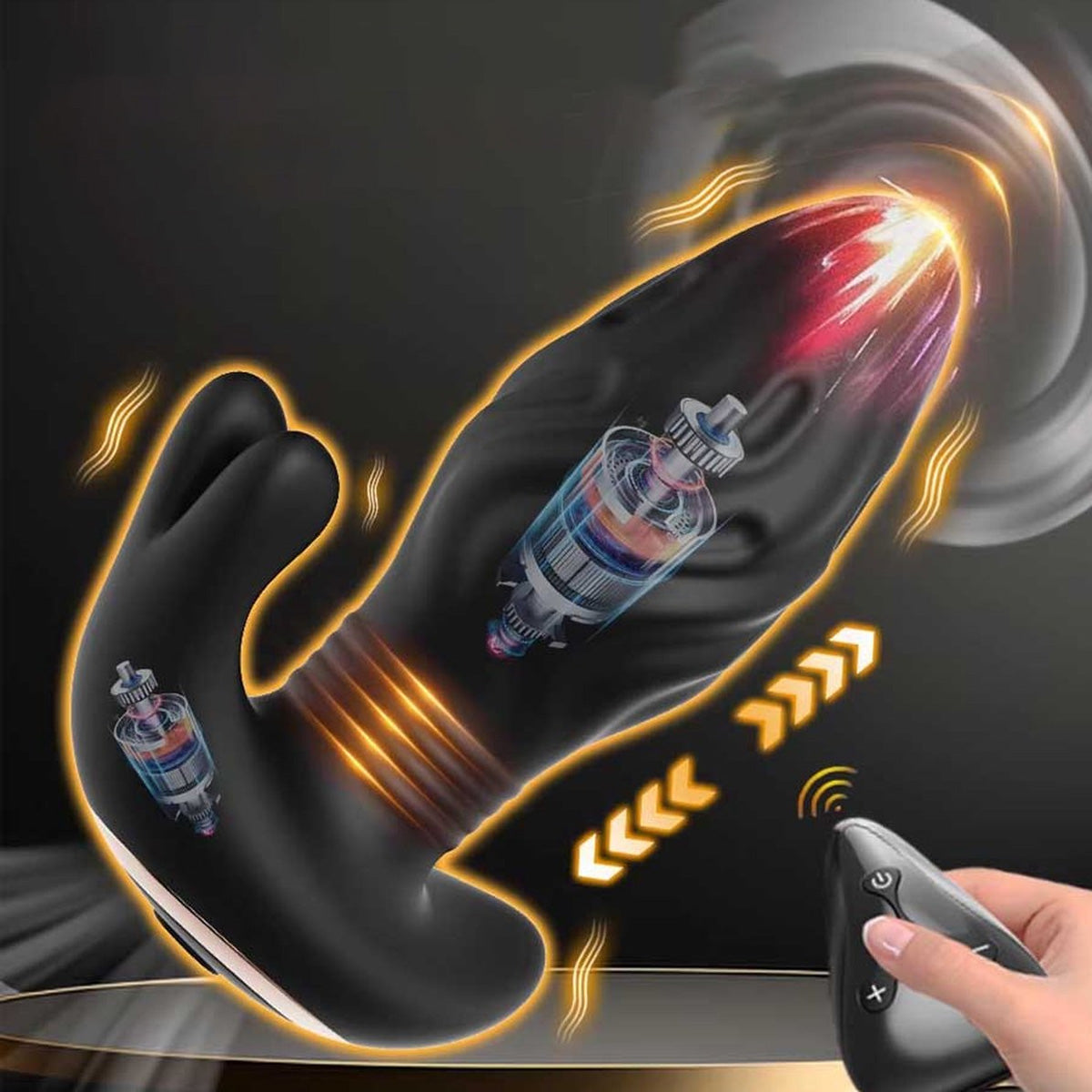 Vibrerende Telescopische Buttplug