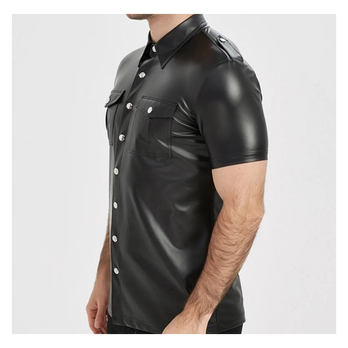 Premium PU Leder Blouse