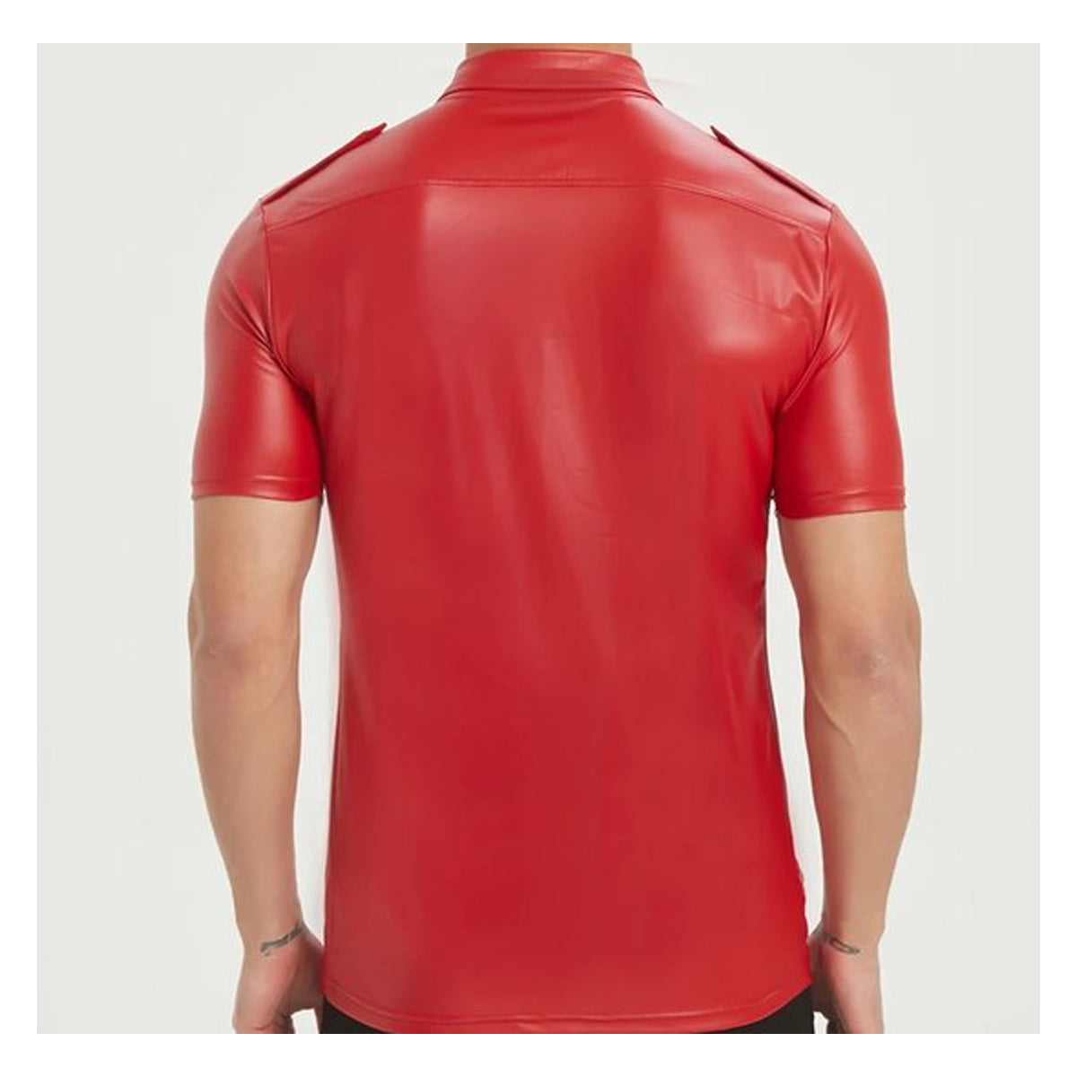 Premium PU Leder Blouse
