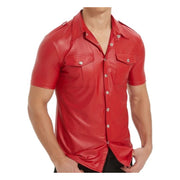 Premium PU Leder Blouse