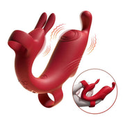 Vinger Vibrator met Dubbele Stimulatie