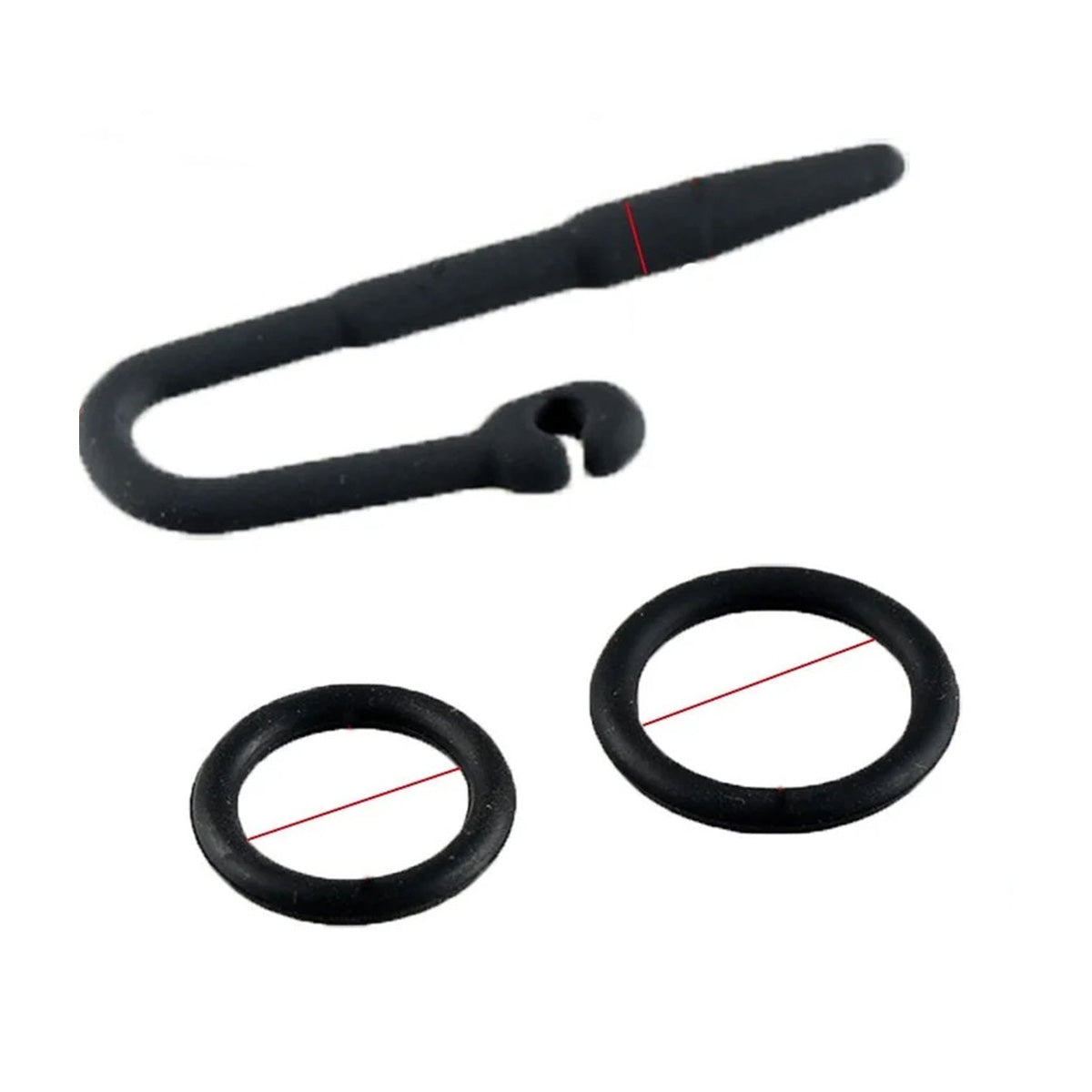 Siliconen Penisplug met Eikelring