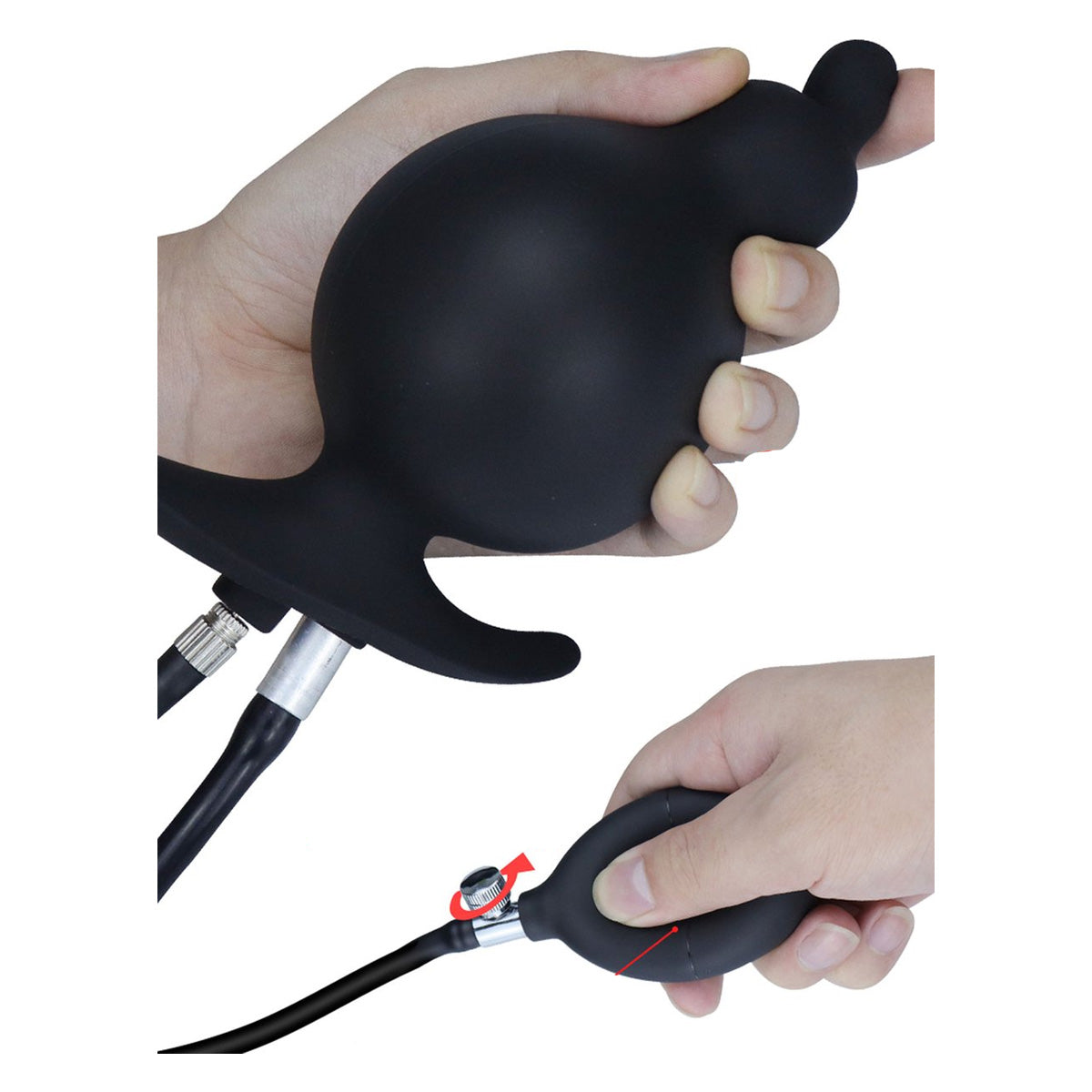 Opblaasbare Buttplug Spuitfunctie