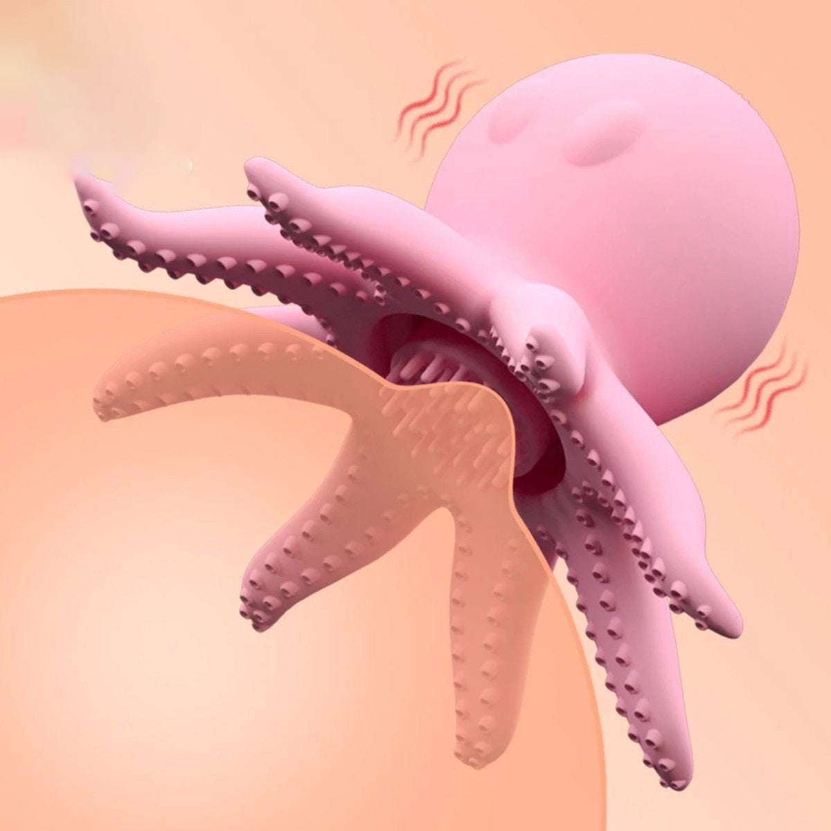 Octopus-vormige tepelstimulator