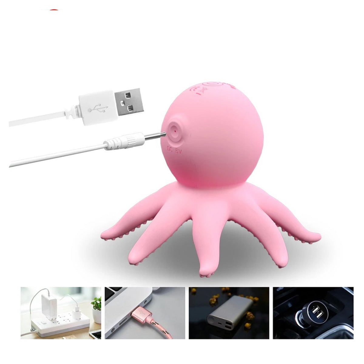 Octopus-shaped nipple stimulator