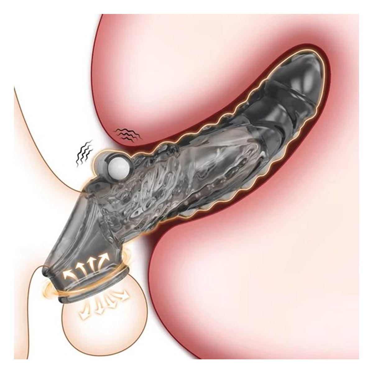 Penis sleeve Vibrerend