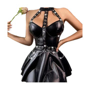 Jurk PU Leder paraplu rok