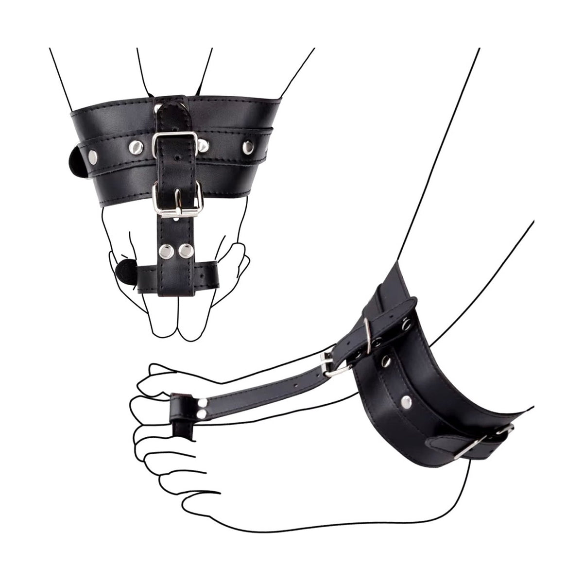 Enkel en tenen bondage