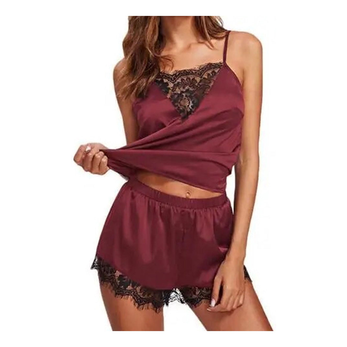 Satijnen Nachtkleding Set