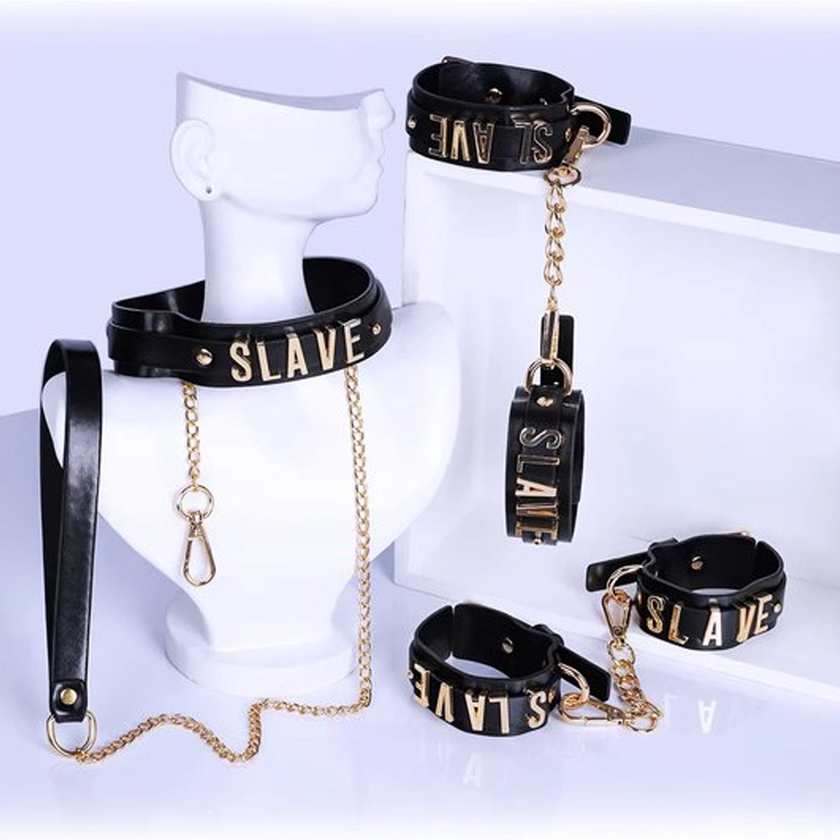 Bondage set slaaf Leder