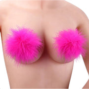 Tepel Cover Pluche Roze