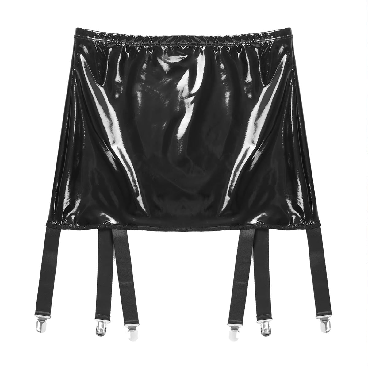 PU Ledere Minirok Jarretels