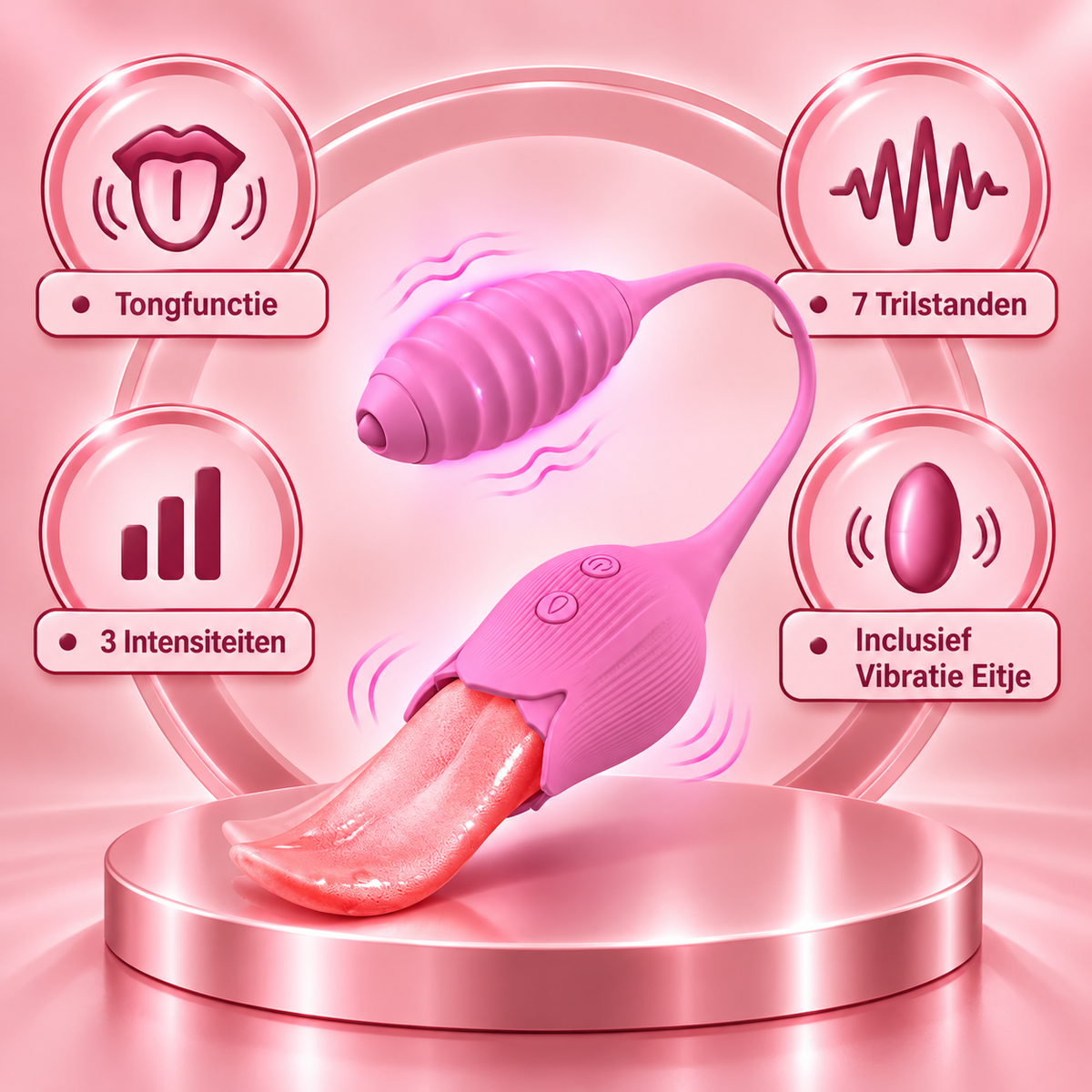 Double Vibrator Tongue and Clitoris