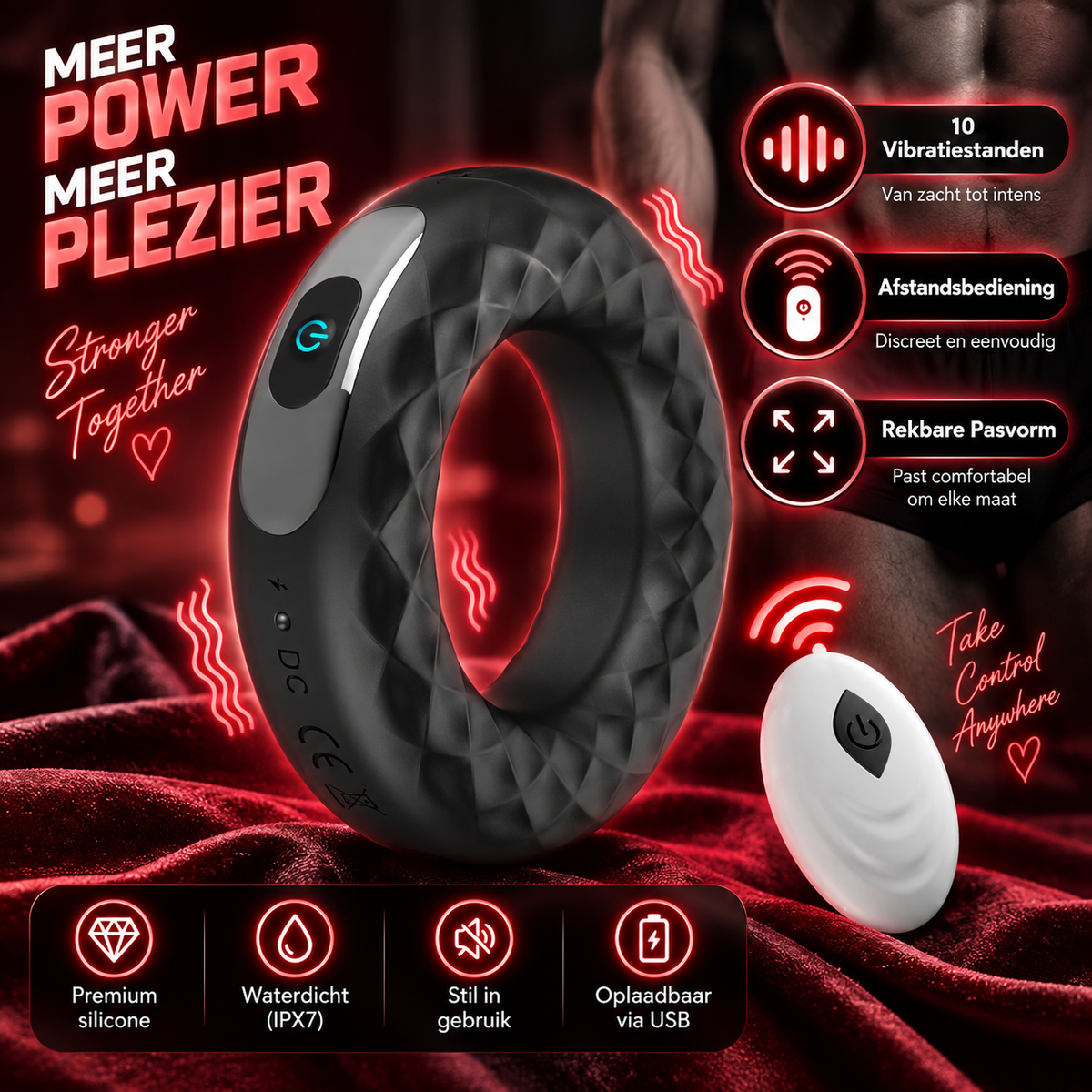 Penis ring vibrator