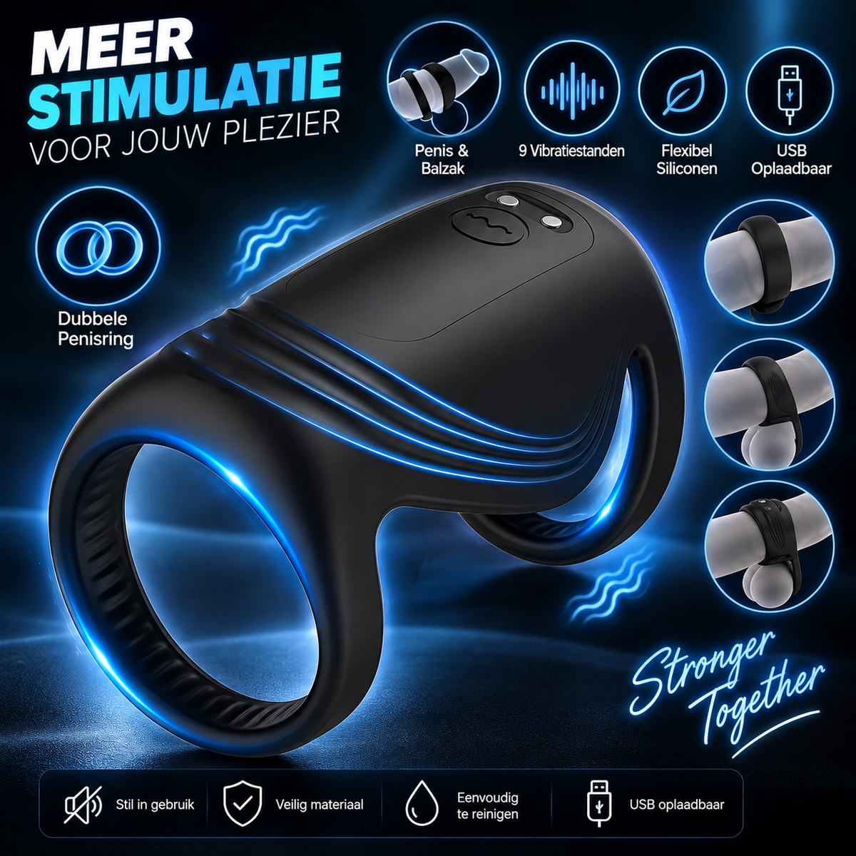 Double Penis Ring Vibrator