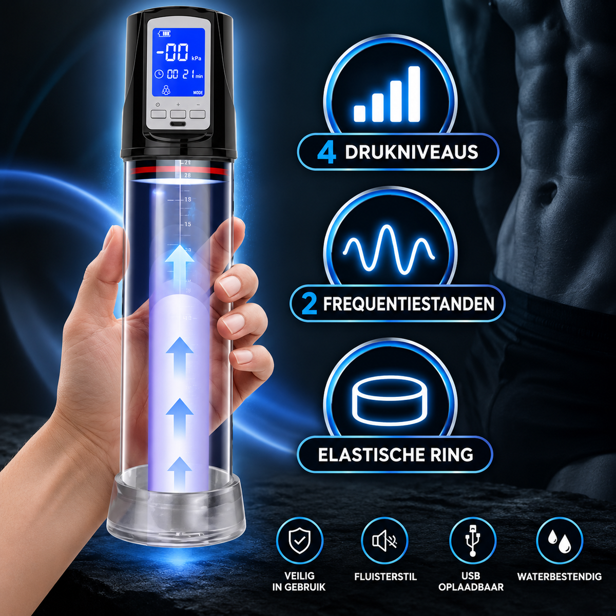 Electric penis pump masturbator