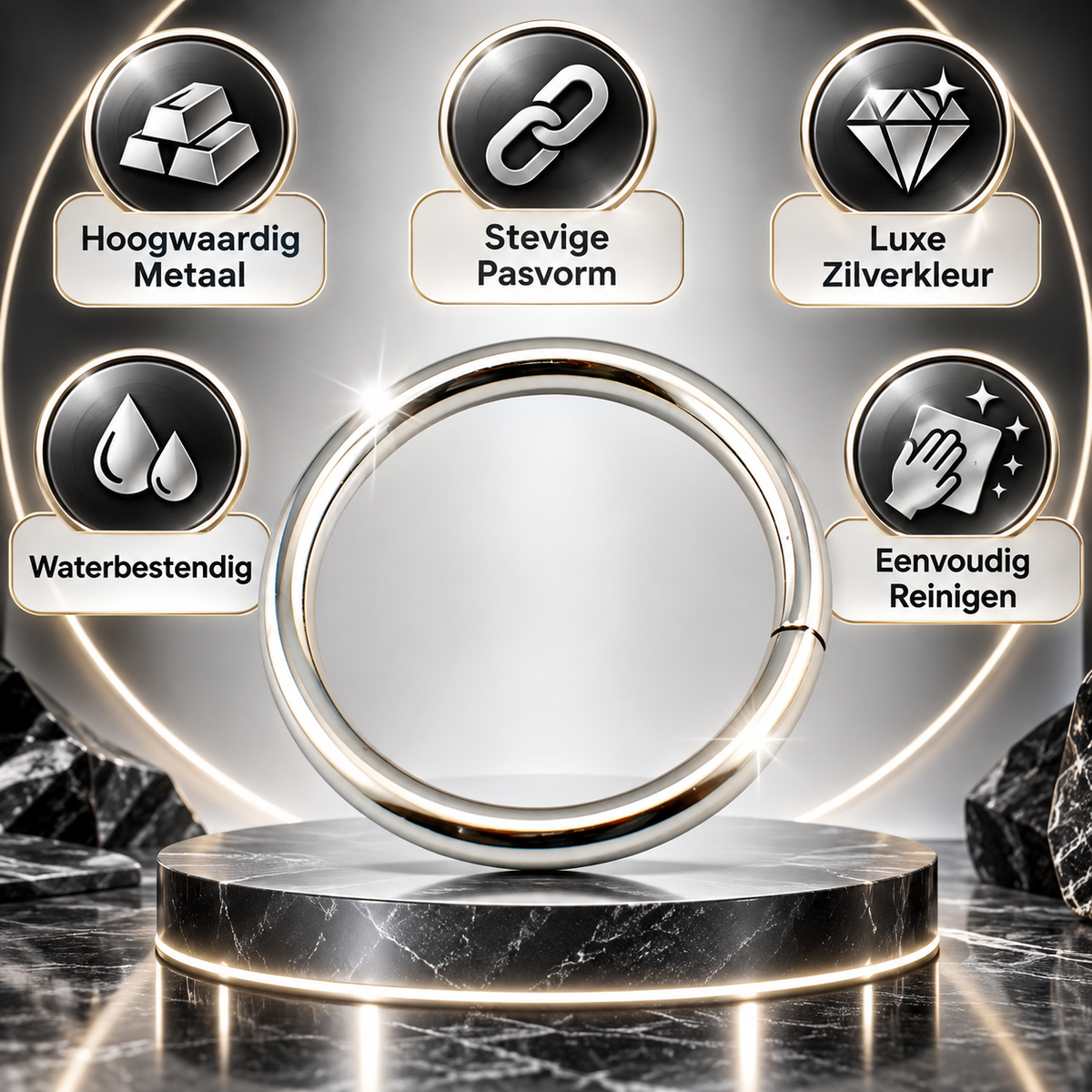 Metalen Cockring