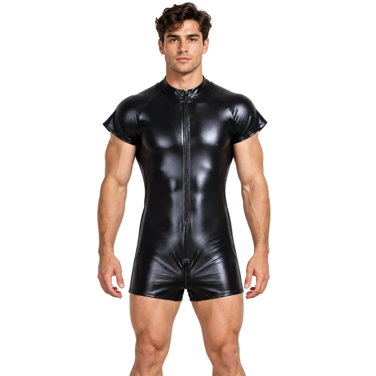Leather Jumpsuit Men