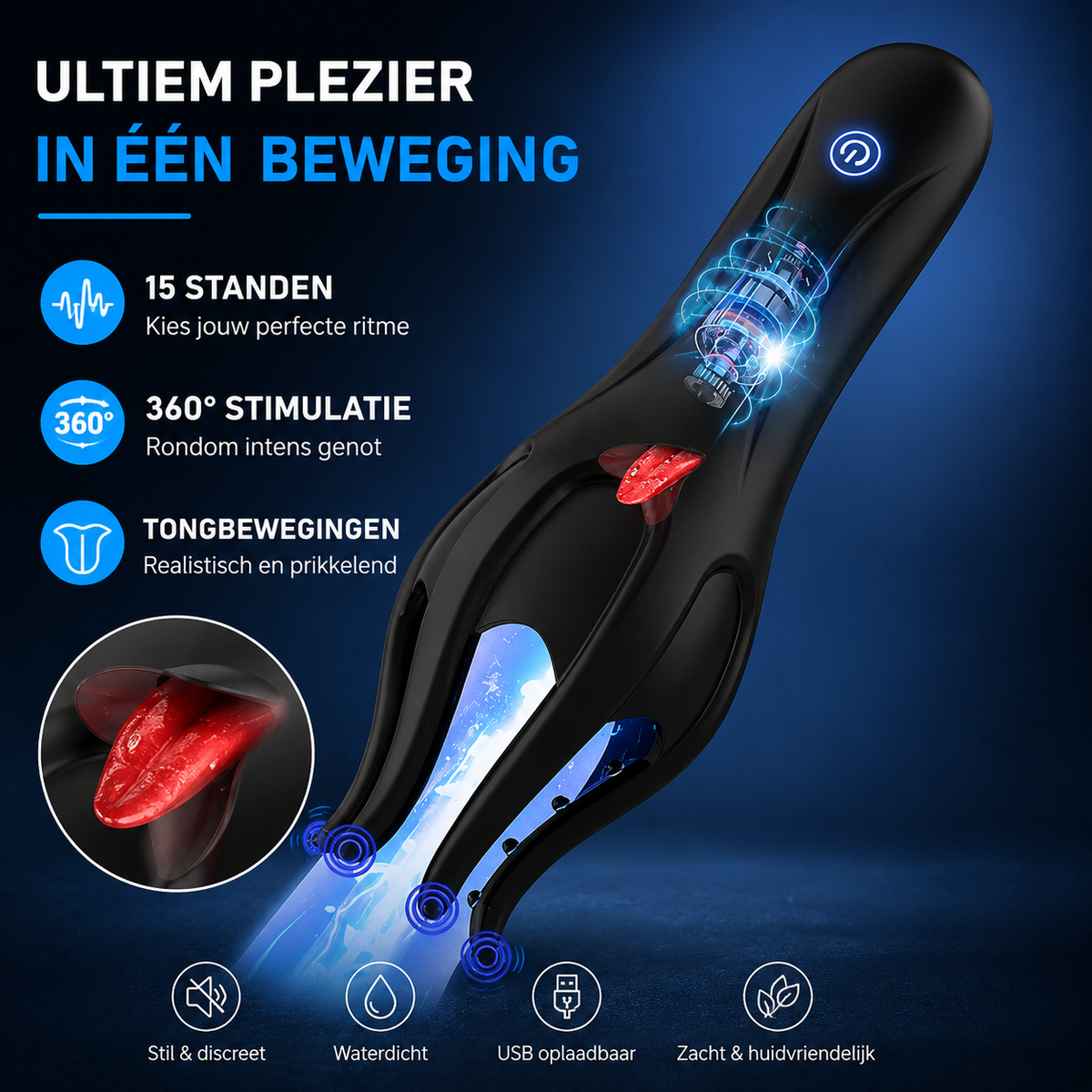 360 Graden eikel Masturbator
