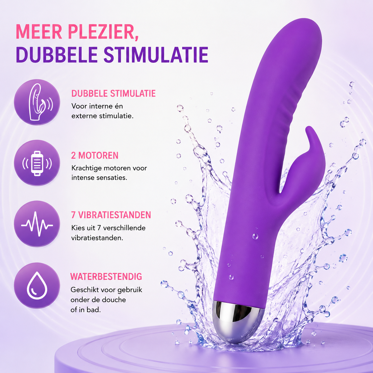 Clitoris en G-spot vibrator