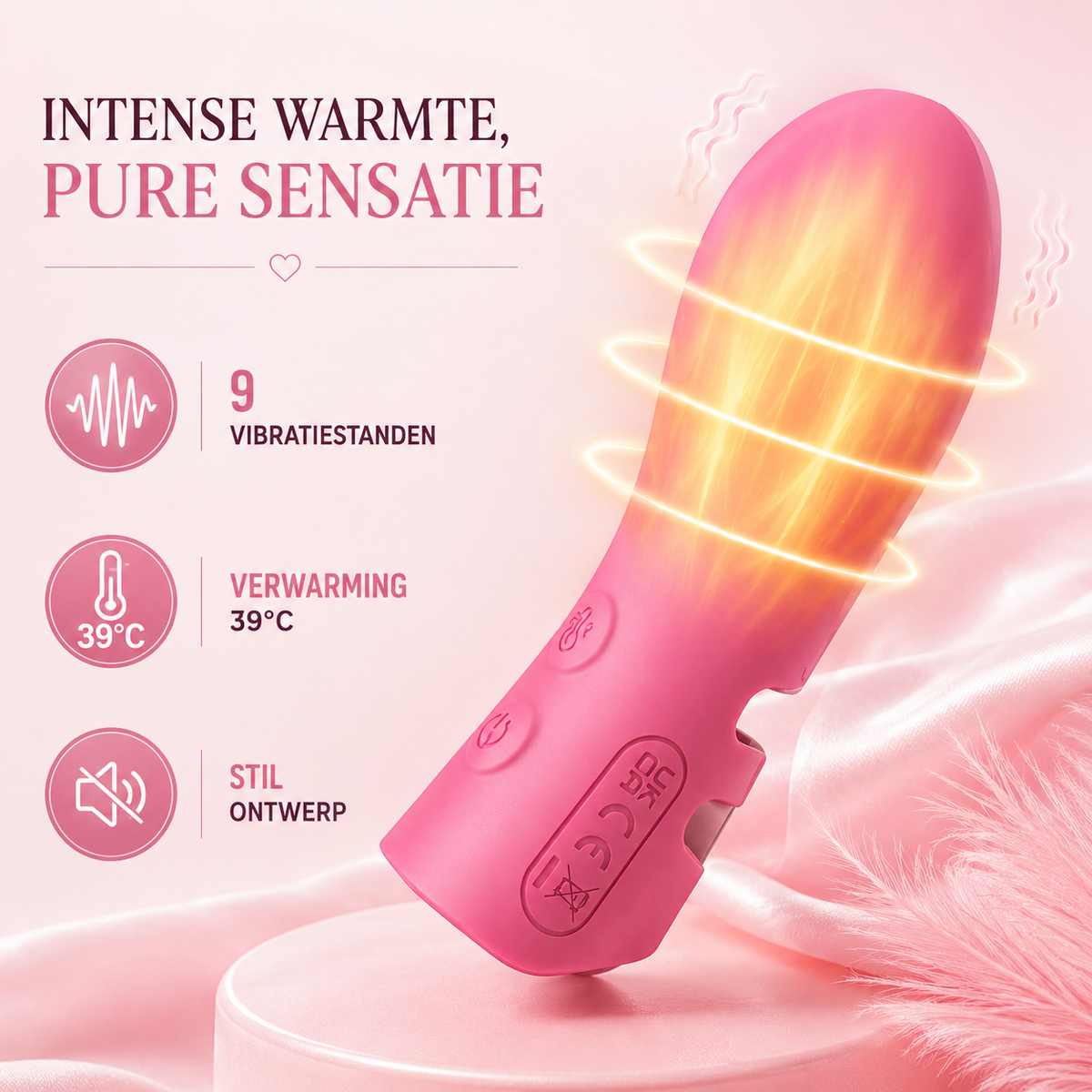 Verwarmde Vingervibrator