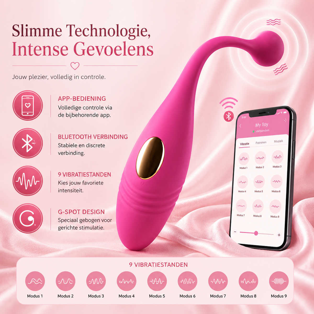 Bluetooth Vibrator G-spot and Clitoris