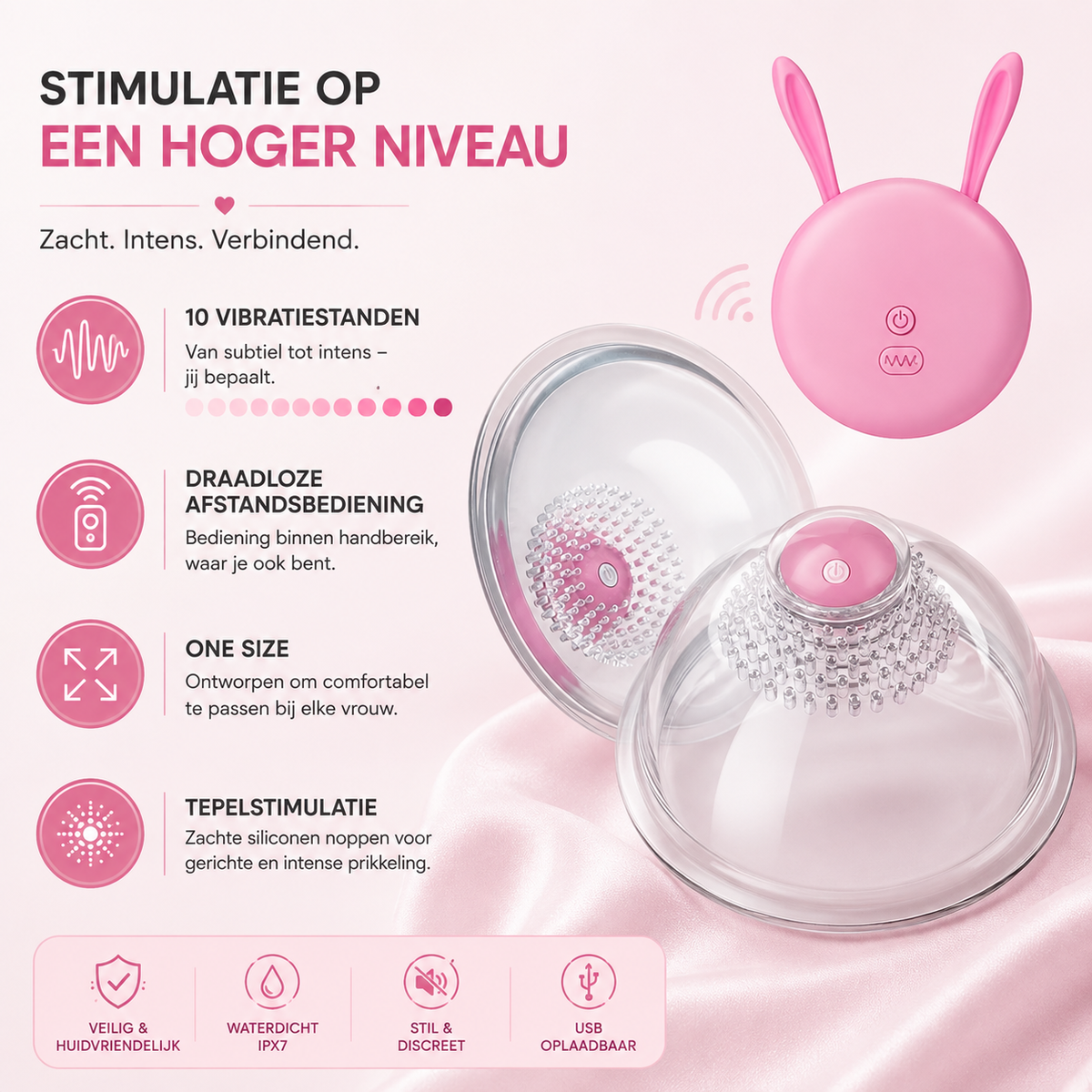 Wireless Nipple and Breast Vibrator