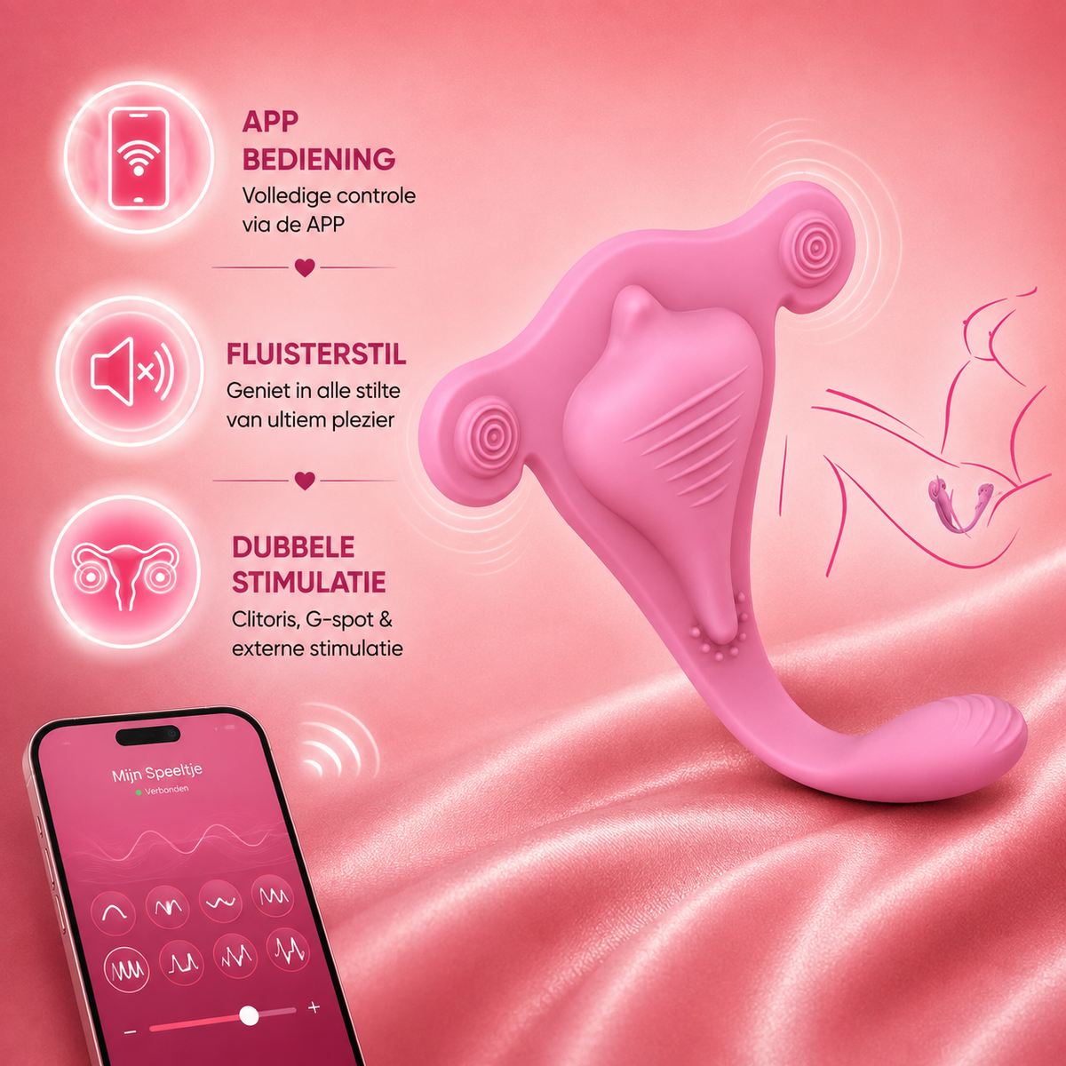 Slip and thong vibrator